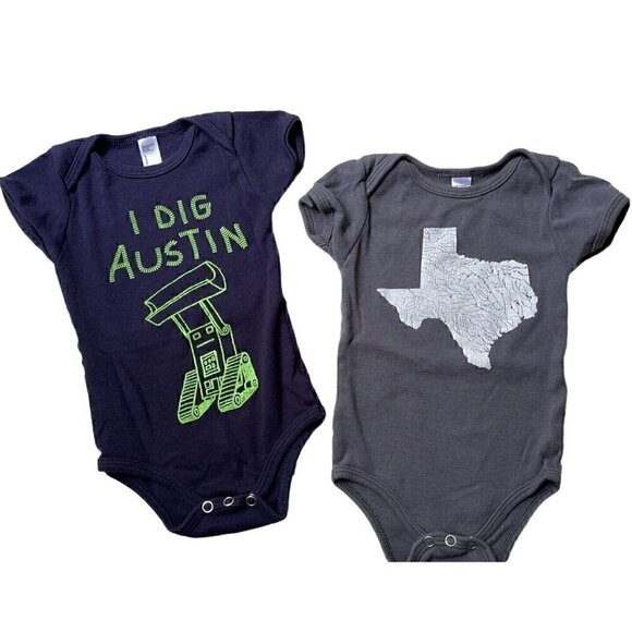 American Apparel Other - Texas State I Dig Austin Graphic 3-6 Months Baby BUNDLE 2 ITEMS One Piece